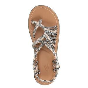NWT Vines Harmony‎ Freestyle Sandal Black White Tan 9